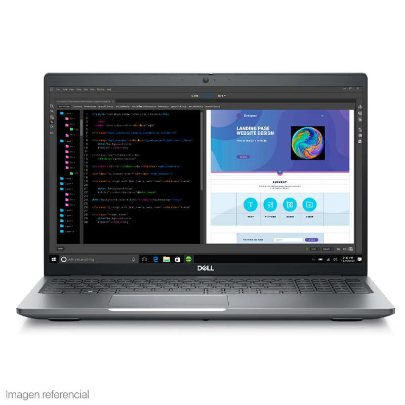 Notebook Dell Precision 3580, 15.6" LCD FHD, Core i7-1360P 2.20/5.00GHz, 16GB DDR5-4800MHz